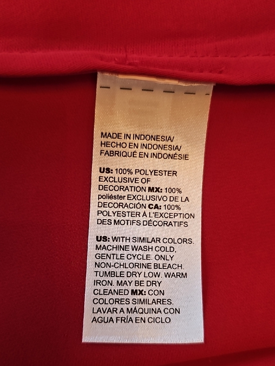 Chico's Women's Ruffle Front Blouse - Red - Picture 5 of 5